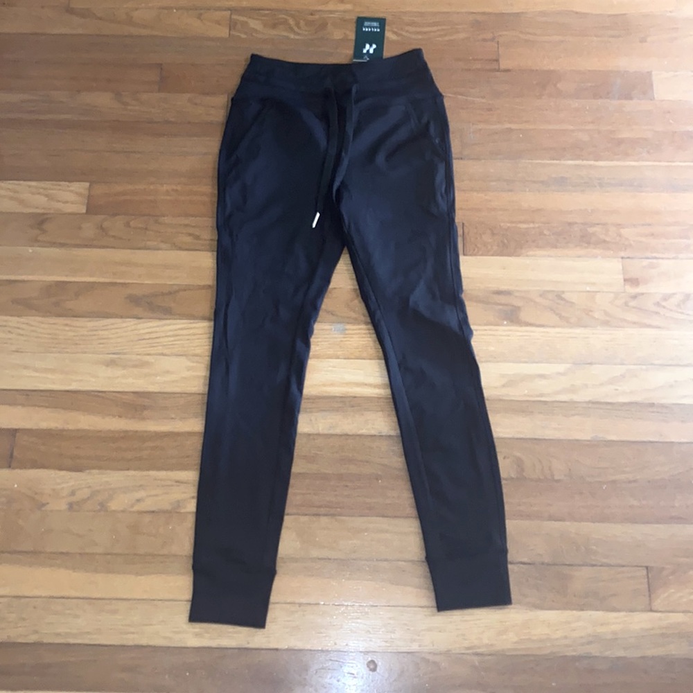 Cloudful® Air High Waisted Drawstring Side Pocket Plain Full Length Joggers XS